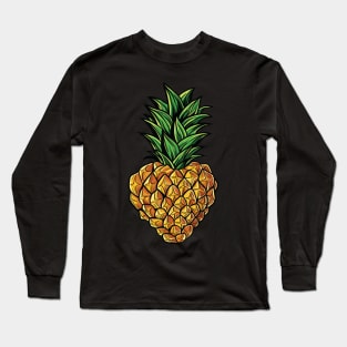 Pineapple Heart Valentines Day Gift For Men Women T-Shirt Long Sleeve T-Shirt